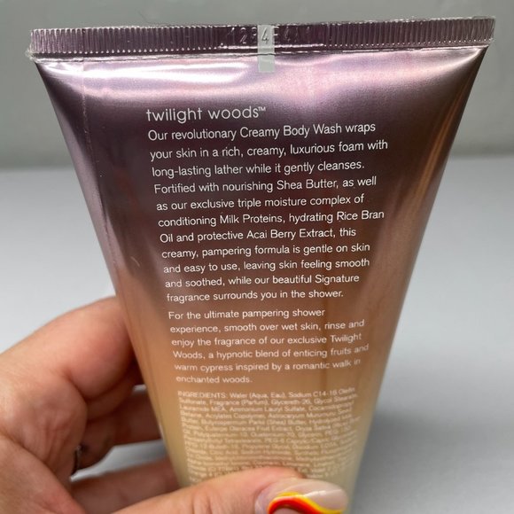 Bath & Body Works Signature Collection Twilight Woods Creamy Body Wash 8 oz Shea - Picture 5 of 6